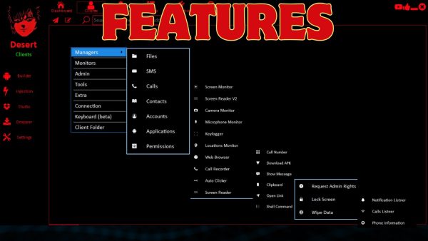 Desert Rat: Advanced Android hacking tool for remote control, crypto theft, and app bypass in 2024. - Image 5